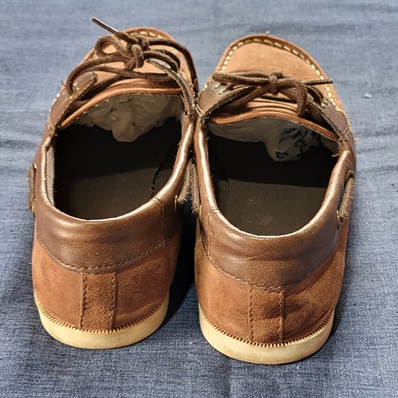 Old Navy classic brown suede loafer tie shoes - Picture 4 of 8